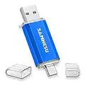 SANKESU 128GB USB Stick 3.0 Flash Drive Type C Cle USB, High Speed USB Drive Photo Stick Memory External Data Storage Clé USB Thumb Drive Compatible with OTG Type C Phone/Tablet/Laptop/PC