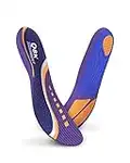 Insoles for Work Boots, QBK Shock Absorbing Insoles Women and Men Suitable for Flat Feet, High Arch, Supination, Use for Walking, Hiking. M