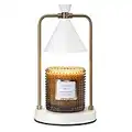 LA JOLIE MUSE Candle Warmer Lamp with Timer, Dimmable Candle Lamp, Electric Candle Melter, Compatible with Small & Large Candle, 2 Bulbs Included
