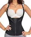 CHUMIAN Donna Corsetto Vita Dimagrante Body Modellante Cintura Intimo Shaper Training Vestiti Shapewear Contenitivo Snellente (Nero, Medium)