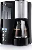 Melitta Filter Coffee Maker with Glass Pourer, Hot Hold and Timer Function, Optima Timer, Black, 100801