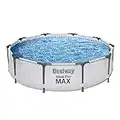 Bestway 56406-3 Set Piscina Fuori Terra Steel Pro MAX Rotonda da 305x76 cm