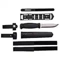 Morakniv Garberg Sandvik Stainless Steel Full-Tang Fixed-Blade Survival Knife With Multi-Mount Sheath, 4.3 Inch