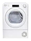 Candy CSOEC9TG 9kg Condenser Tumble Dryer, Sensor Dry, WiFi, White/White Door