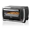 Oster Large Digital Countertop Convection Toaster Oven, 6 Slice, Black/Polished Stainless (TSSTTVMNDG-SHP-2)