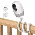 UIQELYS Support flexible pour caméra de surveillance Nooie Baby Monitor / Nooie Dog Camera Support, support de caméra de sécurité intérieure à domicile, fonctionne avec Alexa audio bidirectionnel