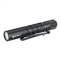 OLIGHT I3T EOS Slim EDC Flashlight, 180 Lumens Tail Switch Tiny Flashlight with Dual Direction Pocket Clip, Powered by AAA Battery, for Dog Walking, Camping, Hiking (Black)