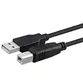 axGear 10Ft 10F High Speed USB 2.0 Type AB A Male to B Male Cable A-B MM Cord Wire