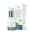 Huile d'émeu australien ultra pure Y-Not Natural - Huile d'émeu de luxe de qualité hospitalière 60 ml | Enrichi en thé vert : l'hydratant ultime pour la peau, les cheveux,les ongles et le cuir chevelu