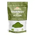 Moringa Oleifera Bio en Poudre - Qualité Premium - de 200g. Organique, Naturel et Pur. Feuilles de la Plante du Moringa Oleifera. NaturaleBio