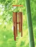 VCUTEKA Wooden Wind Chimes - Bamboo Wind Chimes with Amazing Deep Tone for Patio Garden Home Décor, Natural Beautiful Sound