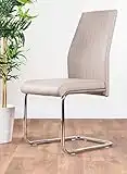 Furniturebox UK Cappuccino Dining Chairs Set of 2 - Lorenzo Chairs for Dining Room Set of 2 - Premium Dining Room Chairs - Modern & Stylish Cappuccino Chairs (2x Cappuccino Chairs)