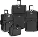 Traveler's Choice Amsterdam 4-Piece Luggage Set, Gray