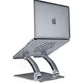 tounee Soporte Ordenador Portátil, Ergonómico Laptop Stand, Altura Ajustable Soporte para Portatil Compatible con MacBook, Air, Pro, DELL XPS, Todas Las computadoras portátiles de 10-17"- Gris