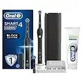 Oral-B Spazzolino Elettrico Ricaricabile Smart 4 4500 CrossAction, Nero, 3 Modalità Di Spazzolamento, 2 Testine, Custodia Da Viaggio Premium + Dentifricio Oral-B Gengive Purify Pulizia Profonda