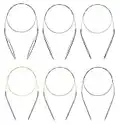 Circular Knitting Needles Set Round Needle Metal Magic Loop 40 Inch Size 15 13 11 10 8 7 6 5 4 1.5