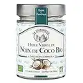 La Tourangelle, Huile Vierge de Noix de Coco 100% Bio de première pression à froid. Idéale en cuisine (donne un doux parfum exotique à vos recettes) et en cosmétique (cheveux et peau) - 314ml