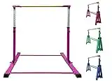 Foldable & Movable Gymnastic Kip Bar/Junior Training Bar/3' to 5' Adjustable Height,Home Gym Equipment,Ideal for Indoor and Home Training,1-4 Levels