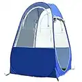 Flytise Tragbares Outdoor-Angelzelt UV-Schutzzelt Pop-up Einzelzelt Automatisches Sofortzelt Regenschattenzelt Fenster und Türen auf beiden Seiten für Outdoor-Camping Wanderstrand mit Tragetasche