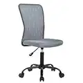 Home Office Chair Ergonomic Desk Chair Mesh Computer Chair Executive Mid Back Adjustable Task Chair with Lumbar Support Rolling Swivel Chair for Women Adults (Grey)