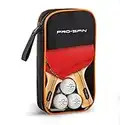 PRO-SPIN Ping Pong Paddles - High-Performance 2-Player Set | Premium Table Tennis Paddles, 3-Star Ping Pong Balls, Compact Storage Case | Ping Pong Paddles Set of 2 for Indoor & Outdoor Games