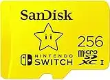 SanDisk 256GB MicroSD Nintendo Switch Micro SDXC Memory Card for Switch & Switch Lite SDSQXAO-256G Super Mario Star Design Bundle with (1) GoRAM Card Reader (256GB, 1 Pack)