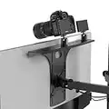 HumanCentric DSLR Monitor Mount – Monitor Shelf for Desk Camera Mount, Light Webcam and Microphone Camera Shelf for Monitor VESA Arm, Replace Clamp Tripods for Camera Desk Mount, Large