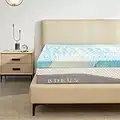 SINWEEK Surmatelas en mousse à mémoire de forme 5 zones de 5 cm - Soulage la pression - Certifié CertiPUR-US - Taille double