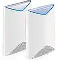 NETGEAR Orbi Pro Tri-Band WiFi System for Business with 3Gbps speed (SRK60) | 2-Pack includes 1 router & 1 wall-mount satellite to cover up to 5,000 sq. ft.