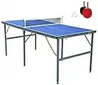 NORTHERN STONE Table de ping-Pong Pliable de 1,8 m pour Jeu Familial extérieur et intérieur