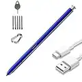 HQB-STAR Replacement S Pen for Samsung Galaxy Note10 and Note10 Plus Note 10+(Without Bluetooth)+Tips/Nibs Tweezer Type-C Charging Cable Silver