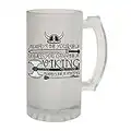 123t Beer Stein 16oz - Frosted Glass Always Be Yourself Viking Funny Novelty Birthday Joke dad Grandad Uncle Christmas Pitcher tankard