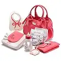 Litti Pritti Baby Doll Accessories | Diaper Bag Set | Premier Playtime Playset for Baby Dolls | Fabric Diapers, Magic Bottle, Wipes & More | Toy for 3 4 5 6 7 8 Year Old | Gifts for Toddler Girls