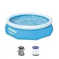 Bestway Fast Set piscina con pompa filtrante, Blu, 305 x 76 cm