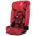 Diono Radian 3RXT, 4-in-1 Convertible Car Seat, Extended Rear and Forward Facing, Steel Core, 10 Years 1 Car Seat, Ultimate Safety and Protection, Slim Fit 3 Across, Red Cherry