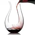 Cooko Decanter per Vino, Caraffa per Vino Soffiato a Mano, Bicchiere di Aerazione Senza Piombo, Aeratore Decantatore per Rosso, Accessori per Vino 1500 ml