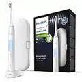 PHILIPS Sonicare ProtectiveClean 4500 elektrische Zahnbürste, Schallzahnbürste mit 2 Putzprogrammen, Andruckkontrolle, Timer und Reise Etui (Modell HX6839/28), Weiß, 1 Stück (1er Pack)