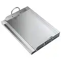 Onlyfire Universal Stainless Steel Rectangular Griddle for Gas BBQ Grills, 23" x 16"