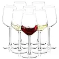 Wine Glasses Set of 8, 12oz Clear Red/White Wine Glasses, Long Stem Wine Glasses for Party, Wedding and Home