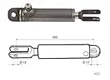 Pistone per Frenatura Rimorchio - Cermag 81232