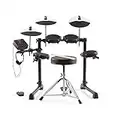 Alesis Drums Debut Kit – Kids Electric Drum Kit with 4 Quiet Mesh Electronic Drum Pads, 120 Sounds, Drum Sticks, Drum Stool, Headphones, and Lessons