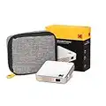 KODAK Ultra Mini Portable Projector | HD LED DLP Rechargeable Pico Projector - 100” Display - Includes Soft Case