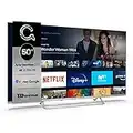 TD Systems - QLED Smart TV Hey Google Official Assistant, 4K HDR10 - Televisores 50 Pulgadas, Control por Voz, Chromecast, 3X HDMI, 2X USB, 3 años de garantía - K50DLX14GLQ Modelo 2022