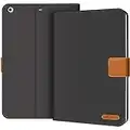 Verco Funda iPad Mini 3 / iPad Mini 2 / iPad Mini 1, Carcasa Folio Ligera con Tapa Case Cuero sintético Protección [A1432/A1454/A1489/A1490/A1599/A1600], Negro