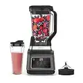 Ninja 2-in-1 Blender with Auto-iQ (BN750UK) 1200 W, 2.1 Litre Jug, 0.7 Litre Cup, Black/Silver