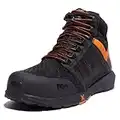 Timberland PRO Radius Mid Composite Punta de seguridad, Negro/Anaranjado, 43 EU