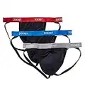 2(x)ist Men's Micro Speed Dri Jock Strap 3-Pack, Lapis/Scotts Red/Sharkskin_46442, X-Large