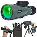 Monokular Fernglas, Kitgsmke 10-30x50mm HD Fernrohr Erwachsene mit BAK4 Prisma und FMC Optisches, Monokular Teleskop Zoom Fernrohr Monokular Handy Monocular Telescope für Vogelbeobachtung