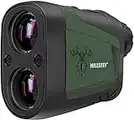 MiLESEEY Laser Range Finder Hunting 900Yards, Angle Compensation and Horizontal Distance, Scan Mode, Speed, Accurate, 6X Magnification Archery Rangefinder, Rain Mode in rain and fog, Hardcase