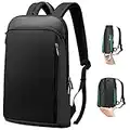 Super Slim and Expandable 15 15.6 16 Inch Laptop Backpack Anti Theft Business Travel Notebook Bag with USB, Multipurpose Large Capacity Daypack College School Book Bag for Men & Women,BLACK